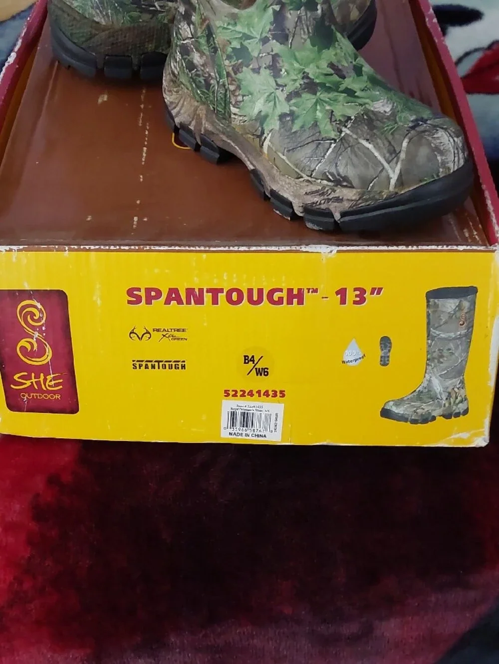 She Outdoor Women’s Camo Waterproof Hunting Boots - Green
